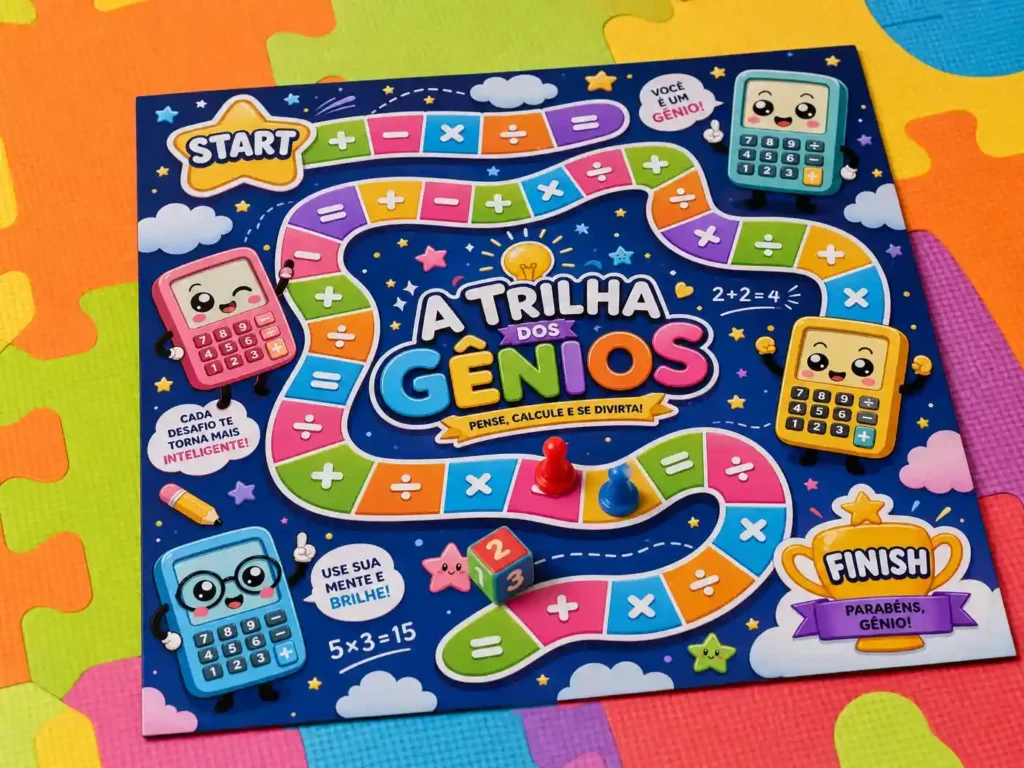 Jogo de Tabuleiro "A Trilha dos Gênios"