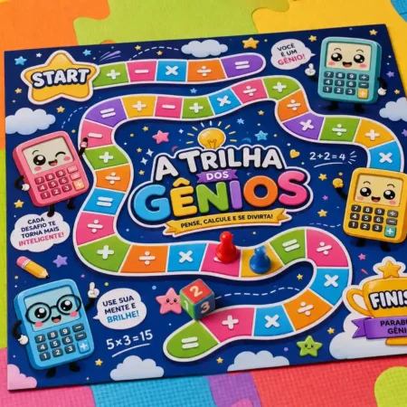 Jogo de Tabuleiro "A Trilha dos Gênios"